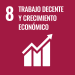 UN SDG Icon for SDG 8: Decent Work and Economic Growth